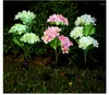 Teste di fiori di ortensia a luce solare a led per esterni Lampade da giardino per prato e orto Patio decorazione della casa di campagna