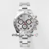 VRF 11652 A7750 Automatyczne chronograf męskie Zegarek Tachymeter Srebrny czarny numer Number Bransoletka ze stali nierdzewnej Super Edition Ta sama karta Series PureTime J10