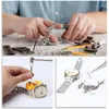 Kits de réparation de montres 98pcs Kit d'outils d'horloger Montres Link Pin Remover Ouvre-boîtier arrière Spring Bar Removal Outils d'entretien Pièces # 20