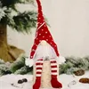 Decorações de Natal 1pcs/5pcs Gnomos Plush Santa Doll Xmas Dwarf Elf Decoration Ornament