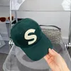 S Mektup Top Kapakları Moda Kore Bahar Sonbahar Şapkası kadife Casquette Yumuşak Top Beyzbol Şapkası