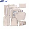 Stuff Sacks 8Pcsset Voyage Vêtements Classification Sac De Rangement Pour L'emballage Cube Chaussure Sous-Vêtements Articles De Toilette Organisateur Pochette Accessoires 221020