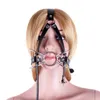 Beauty Items Metal Spider Ring Gag with Head Slave Harness Nose Hook Mouth Gags Bdsm Clip Oral Fixation Fetish Adult sexy Toys