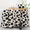 Towel Coral Fleece Face Cow Pattern Bath Goos Absorption Set Soft No Fade Household Home Supply For Bathroom Toalla