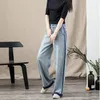 Jeans da donna Abbigliamento da donna 2022 Moda coreana Donna a vita alta Pantaloni a gamba larga Streetwear Y2k Jean Grandi vestiti larghi Pantaloni urbani