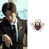 Broches Bee Pearl Rhinestone Broche Antieke afgezwakte insecten Pin Bug sieraden Badge Pak Rapel Corsage Pins voor rugzakken