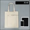 Paketleme çantaları özel portatif tuval çanta ambalaj çantaları logo öğrenci kadın hediyelik dükkanı boş renk tek shoder toptan 9 5lb q2 dr dhz6e
