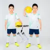 Бег сет для мальчиков футбольный футбольный костюм для детской футбольной спортивной формы Дети играют в мяч спортивные наборы жилеты детские футбольные костюмы 221019