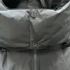 Men's new trapstar down jacket Grey stone detachable hooded jacket White duck winter warm coat Rap singer