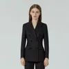 Suit de mujeres Slim 2022 Autumn Nuevo traje de dos piezas de doble pecho de moda formal