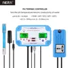 Testeur pH EC TEMP en ligne Détecteur de qualité de l'eau Contrôleur de pH Prise relais Électrode remplaçable Sonde de type BNC US EU plug309C