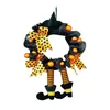 Décorations de Noël 2022 Halloween fleur anneau porte suspendus fantôme maison décoration pendentif # Q