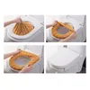 Toilet Seat Covers Thicken Case Cover Mat Winter Warm Soft Washable Closestool Lid Pad Bidet Cushion Bathroom Accessory231T