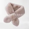 Écharpes Écharpe en peluche pour filles et enfants, écharpe épaisse en fourrure de lapin, écharpe chaude