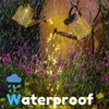 Outdoor Garden Lights Waterproof Lanterns Waterfall Kettle Art Solar Power Lawn Lamp For Pathway Patio Landscape Lighting