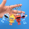 Декомпрессионная игрушка Kawaii Sesame Street Street Cartoon Cartoon Clock Soft Squishy Key Ring