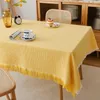 Style français rectangulaire multi-taille nappe Table basse armoire à manger nappe décorative avec glands manteau mesa