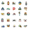 50Pcs Outdoor Hiking Camping Adventure Nature Stickers Pack Car Bike Luggage Sticker Laptop Skateboard Motor Water Bottle Decal HT020