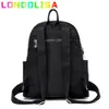 Schooltassen Damesrugzak Grote capaciteit Casual Travel Bagpack Eenvoudige vaste kleur Schoudertas Hoogwaardige Nylon Cloth Racksack Mochilas 221020