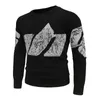 Pulls pour hommes Automne et hiver Sweat-shirt Loose Edition Épaule Manchette Tête Col Rond Pull Lettre Chaud Soft Top