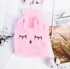 Sundries Reusable Winter Warm Heat Hand Warmer PVC Stress Pain Relief Therapy Hot Water Bottle Bag with Knitted Soft Rabbit Cozy Cover RRE15252