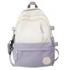 DHL50pcs Backpack Student Oxford Two Patchwork Breathable Waterproof Sport Crossbody Bag Mix Color