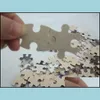 종이 제품 종이 제품 DIY 승화 블랭크 직소 열전달 퍼즐 A4 어린이를위한 목재 장난감 로고 로고 Customi DHVE6