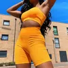 Женские спортивные костюмы Bambooboy Women Fashion Solid Color Top и шорты Bodycon Teall Tym Gym Running Sports йога костюм с двумя частями ZL1601