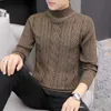 Men's Sweaters Mens Turtleneck Casual Sweater Coats Pullovers Winter Black Gray Long Sleeve T221019