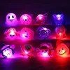 50pcs Halloween Decorations Creative Cute Glowing Rings Pumpkin Ghost Skull Rings Kids Gifts Halloweens Party Supplies toy ZM1020