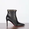 Marques de luxe femme Chaussures de créateurs de botte de cheville hauts bottes firmamma talon mince noire en cuir authentique plate-forme talonnée avec box8708774