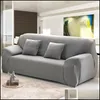 Stuhlhussen 1 2 3 4 Sitzer Sofa ER Spandex Modern Elastic Polyester Solid Couch Sliper Stuhl Möbelschutz Wohnzimmer Drop D Dh6FN