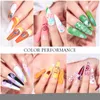 Nail Art Kits 4 Stück Vorlagen Stempelplatte Blumen-Marmor-Designplatten mit Gelee-Silikonschaber