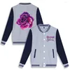 Vestes pour hommes 2022 Selena Quintanilla printemps col rond motif imprimé Baseball chemise confortable Streetwear Harajuku Style Couple veste