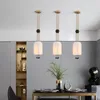 Lampes suspendues Lampe en métal Lampe de décoration en verre à tête unique pour salon créatif El Designer Kitchen Island