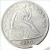 Inne świąteczne zapasy imprezowe Dollar Dollar Dies Monety US Sier Plated Copy Factory Metal 18501859 Manufacturing Liberty Cena Dhe8l