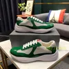 Toppkvalitet Herr America's Cup lyxiga designerskor lack och tekniskt tyg lyxiga kausala sneakers