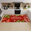 Tapijten Merry Christmas Keuken Mat Huis Gebouw Loopkamer Slaapkamer Woonkamer Vloer Decor Tapijt Tapijt Badkamer Deur Niet-slip voetkleed