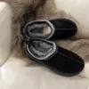 2022 Designer WGG Slippers Fur Slides Classic Brand Oversize laarzen Tasman schoenen Taille Ethnic Booties Les Petites Suede Wool Blend Comfort Winterr Booties 35-42