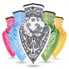 Bandanas Multi-fonction Bandana FACE Mask Balaclava Imprimé Neck Gaiter Summer UV Protect Triangle Scarf Quick Dry Windproof Headwear