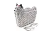 Strass-Set, Partytasche aus hohlem Metallkristall, Puppy Diamond für Damen BL041