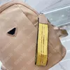 Damski projektant nylonowy plecak torby na ramię marki klasyczne torebki unisex czarny męski plecak metalowy zamek błyskawiczny z wieloma kieszeniami tornister Bookbag