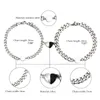 L￤nkarmband u90e 2 st / set hj￤rtmagnet lockar par armband k￤rlek charm smycken
