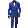 Excellent White Butterfly Jacquard Groom Tuxedos Embossed Three-dimensional Pattern Men's Blazer 2 Piece Suits Wedding Dress Prom Clothing Multi-color optional