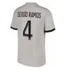 22 23 PSG voetbaltruien Mbappe voetbalhemd Hakimi Sergio Ramos Dhgate 2022 2023 Jr Marquinhos Wijnaldum Top 4xl Maillot T-Shirt Fans Player Man Kids Kit Sets Jersey