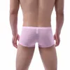 Caleçon Homme Sous-Vêtements Maille Voir À Travers Boxer Shorts Grand Pénis Poche Calzoncillo Hombre Mâle Homme Culotte Boxershorts