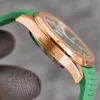 Luxus-Herrenuhren, Uhren, Cal.324 S C, mechanische Uhr mit automatischem Uhrwerk, 904L-Stahl, Roségoldgehäuse, braunes Gummiband, Saphirglas, 100 m wasserdicht, Montre de Luxe