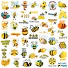 50pcs mignon abeille animaux autocollants pour enfants adolescents vinyle autocollant étanche pour ordinateur portable pare-chocs planche à roulettes bouteilles d'eau ordinateur téléphone BP-168