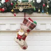 Men's Socks 3pcs Christmas Decoration Ornaments Pendant Boots Children Year Candy Bag Gift