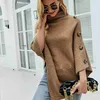 Damenpullover MAYCAUR Herbst und Winter Schal Mantel Einfarbig Rollkragenpullover Pullover Mantel Frauen Temperament Pendeln 2022 Neue Mode T221019